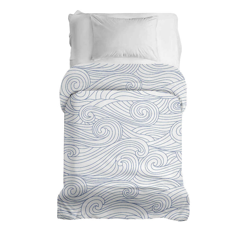 Original therapy blanket - cotton cover blue waves