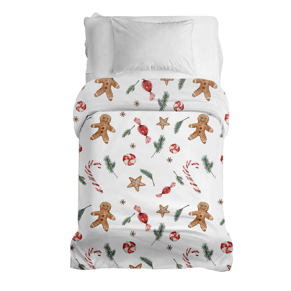 Original therapy blanket - cotton cover white Christmas time