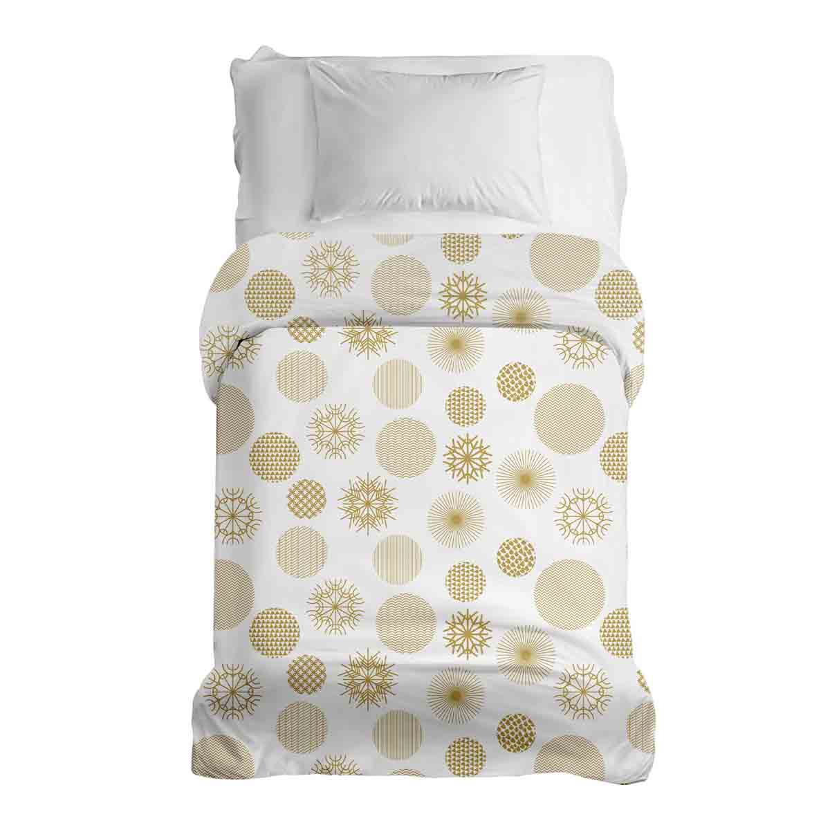 Couverture thérapeutique originale - Housse en coton ornement de Noël doré