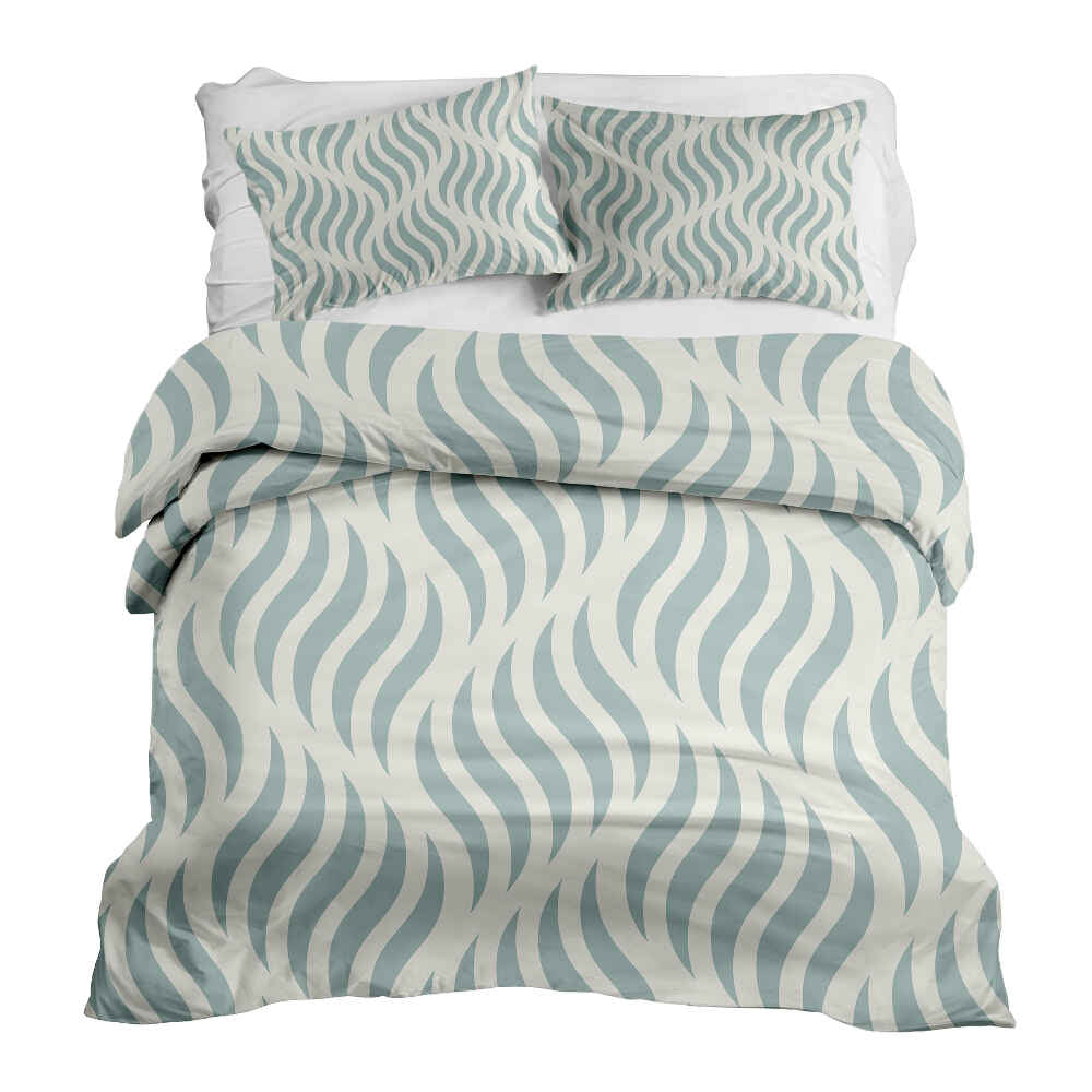 Therapy blankets bedding set abstract waves