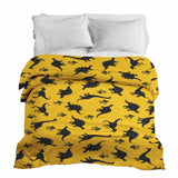 Original therapy blanket - cotton cover yellow with dinos