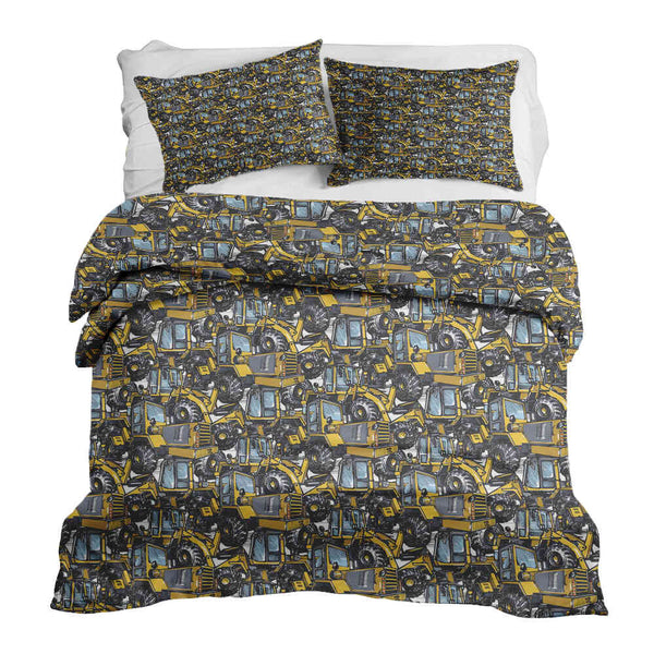Therapy blanket bedding set tractor