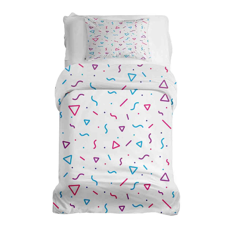 Therapy blanket bedding set with many shapes