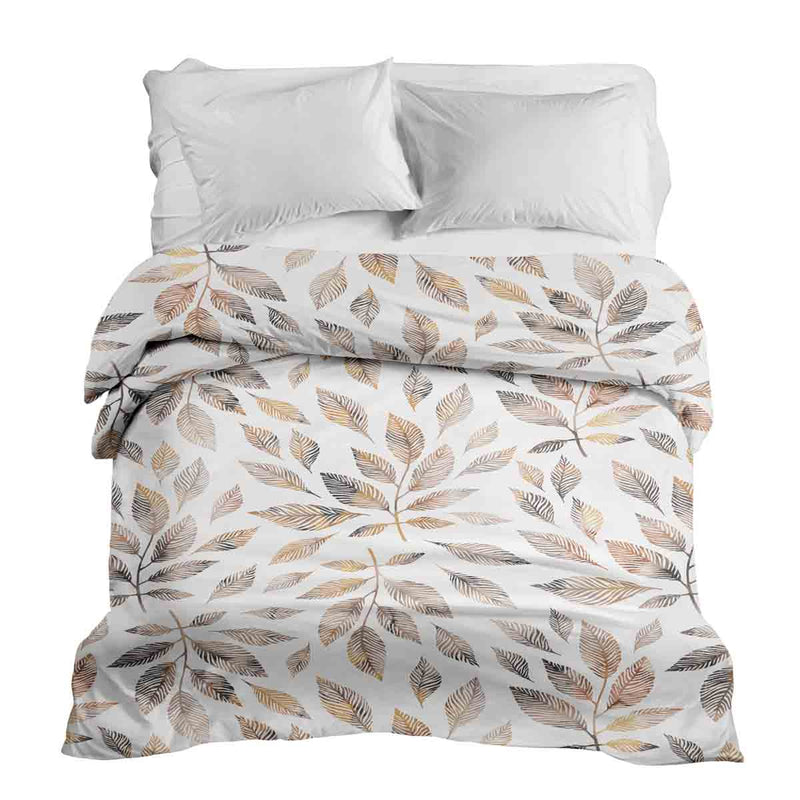 Original therapy blanket - cotton cover white with light brown branches