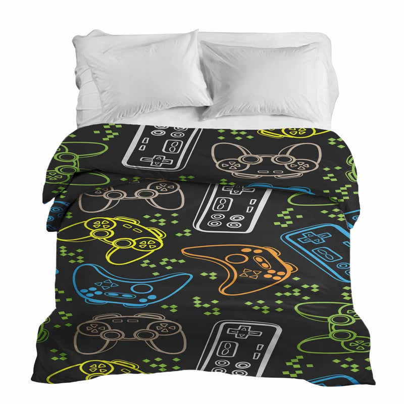 Original therapy blanket - cotton cover black with game consoles