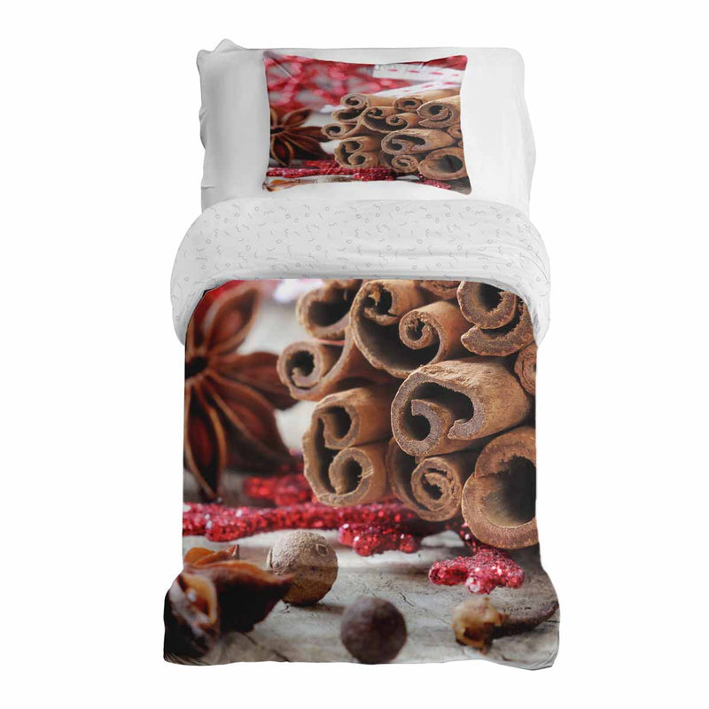 Therapy blanket bedding set with cinnamon sticks
