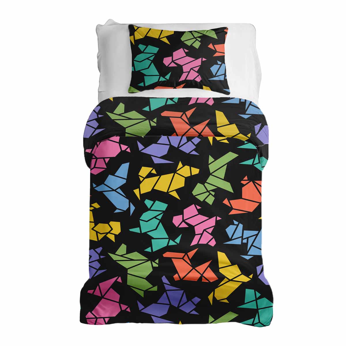 Therapy blankets bedding set origami dog