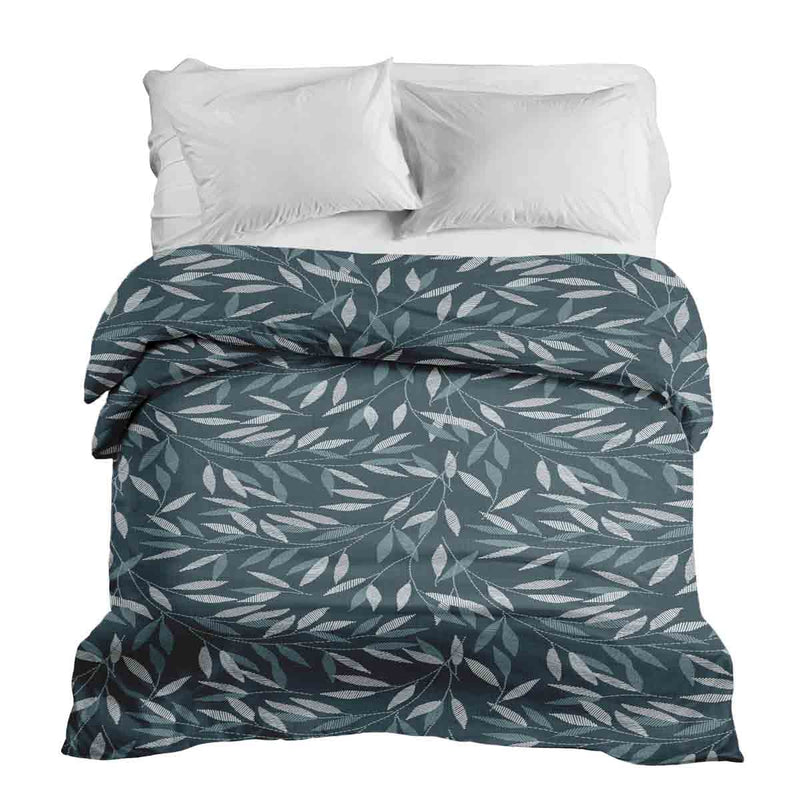 Original therapy blanket - cotton cover with blue branches