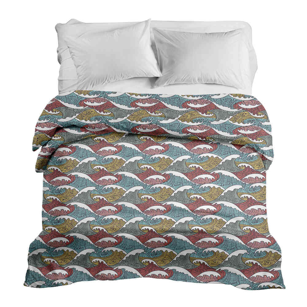 Couverture thérapeutique originale - Housse en coton brise-lames colorés