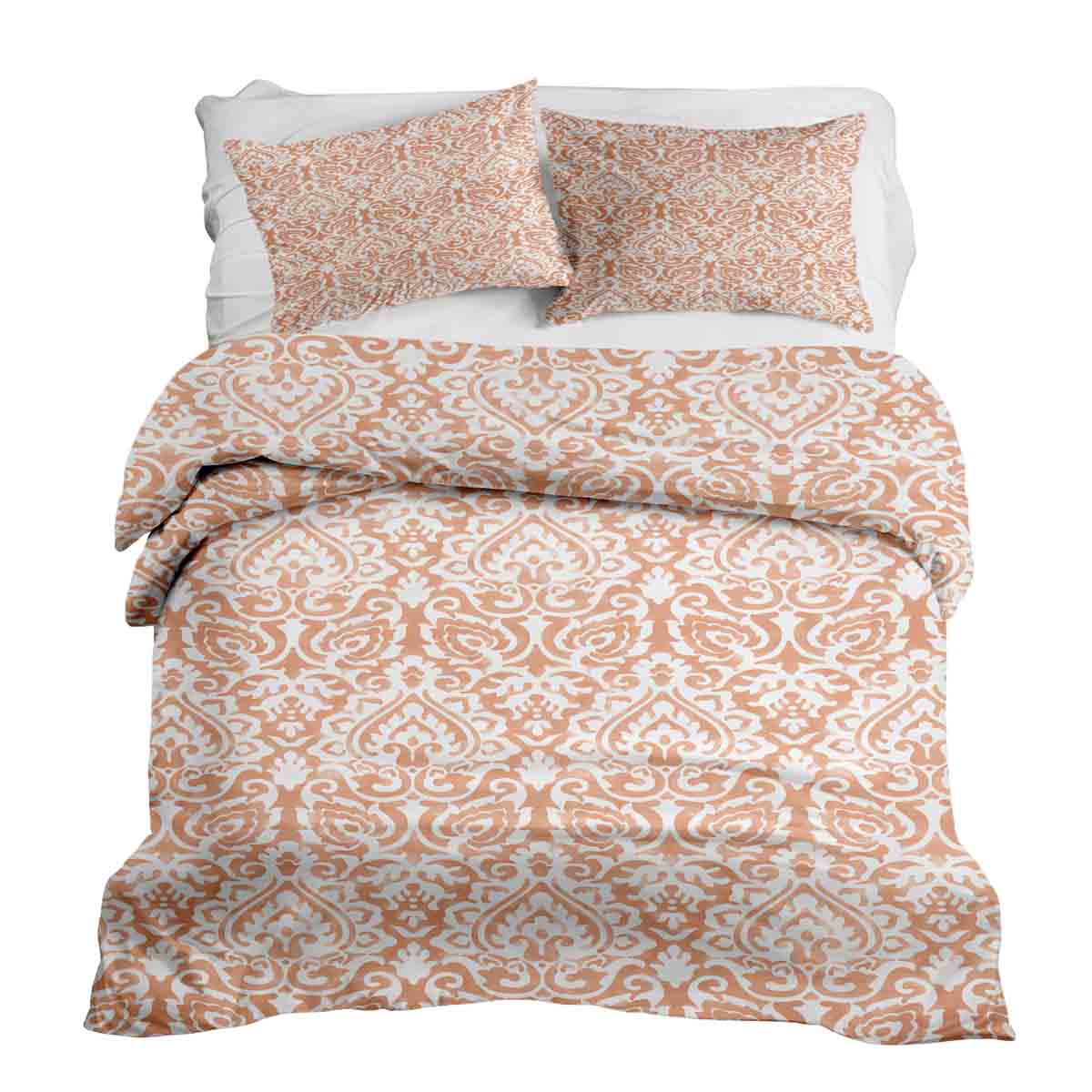 Therapy blankets bedding set boho orange