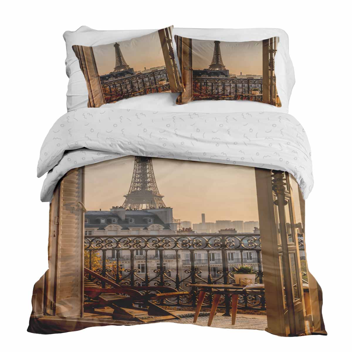 Therapy blankets bedding set yellow Paris