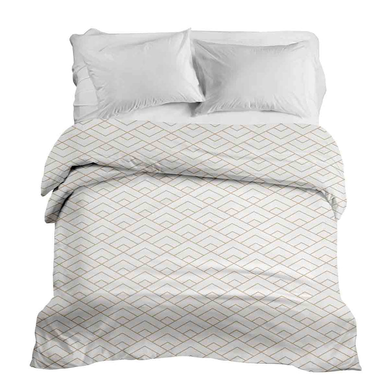 Original therapy blanket - cotton cover with golden stripe pattern