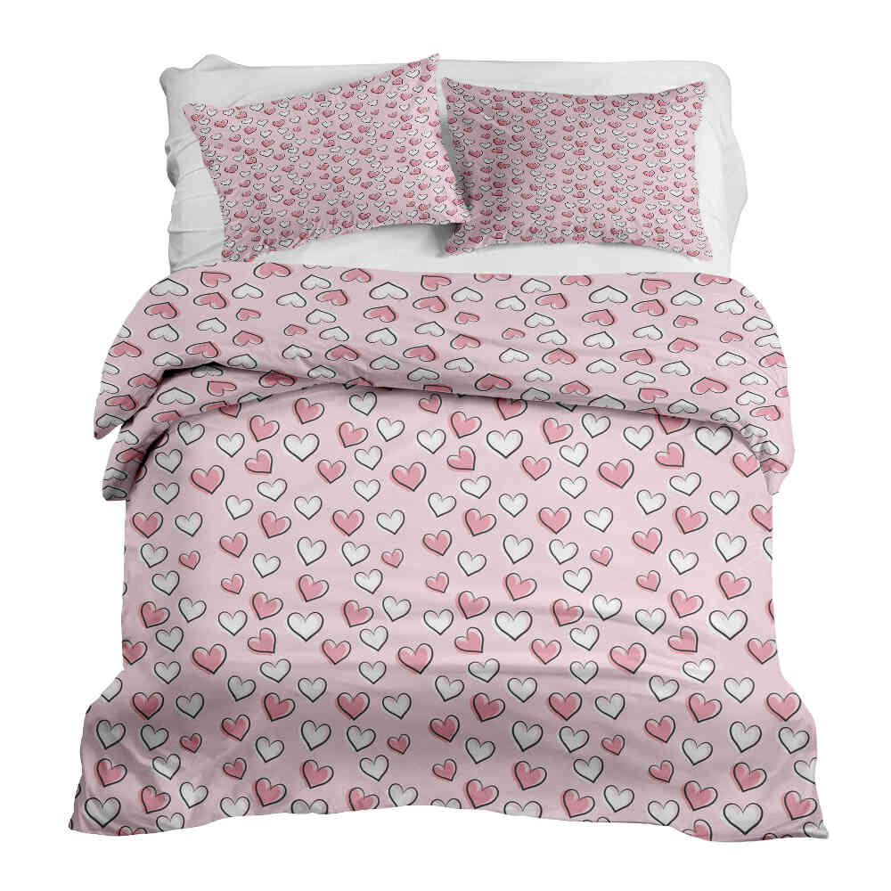 Therapy blankets bedding set sweet little hearts