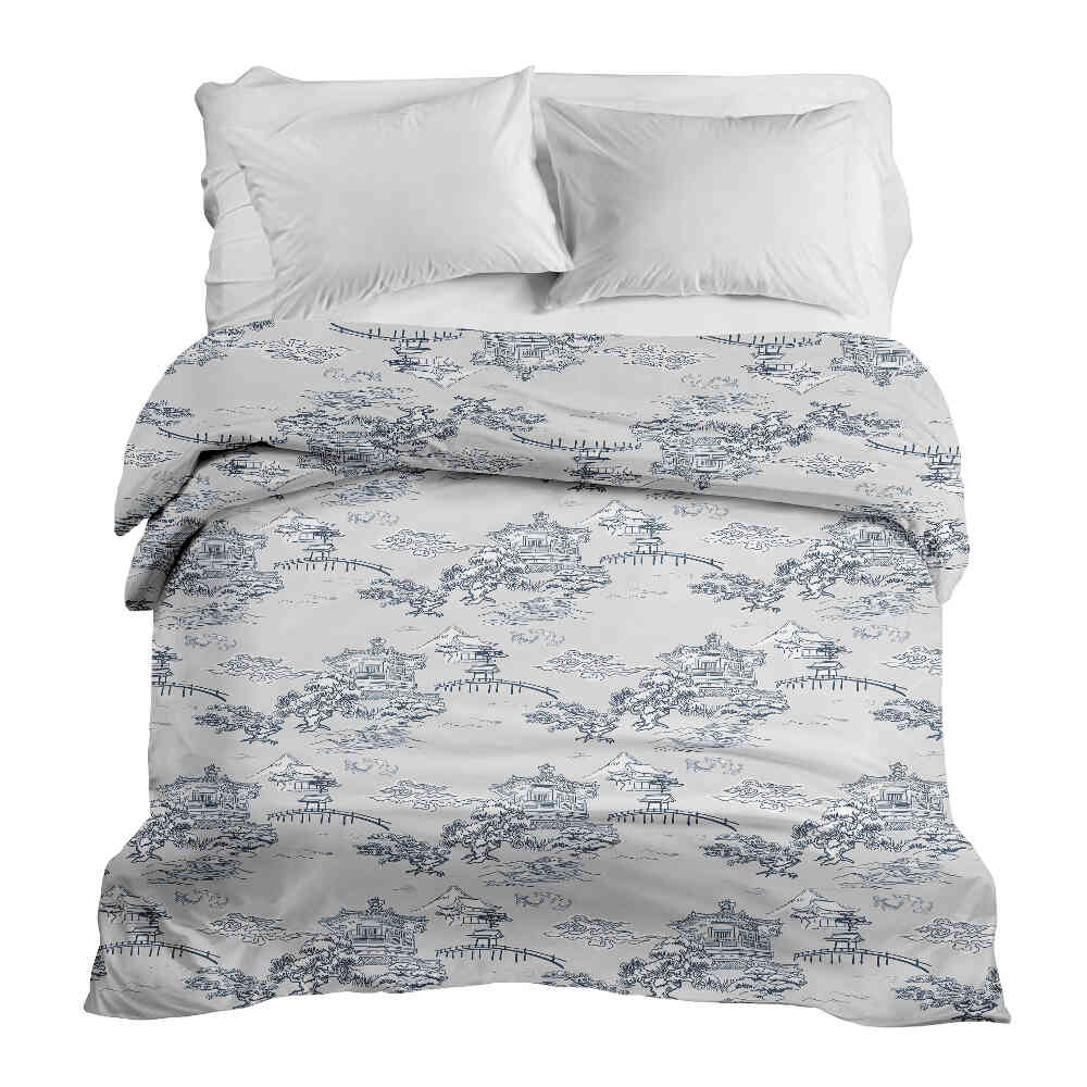 Original therapy blanket - cotton cover gray Great Wall of China