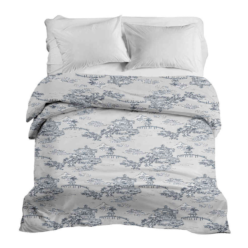 Original therapy blanket - cotton cover gray Great Wall of China