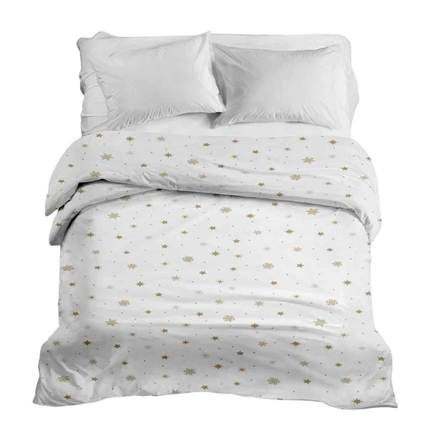 Original therapy blanket - cotton cover white with golden stars
