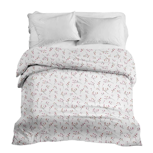 Original therapy blanket - cotton cover white with delicate roses