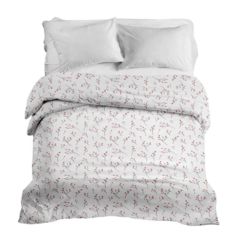 Original therapy blanket - cotton cover white with delicate roses