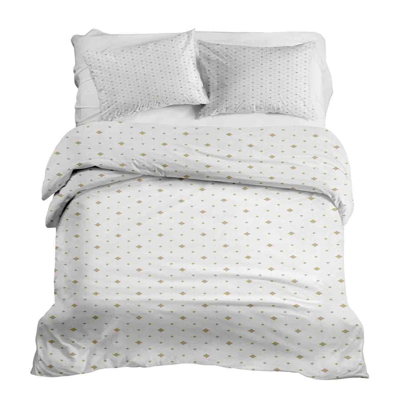 Therapy blankets bedding set golden squares
