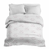 Original therapy blanket - cotton cover white with cat