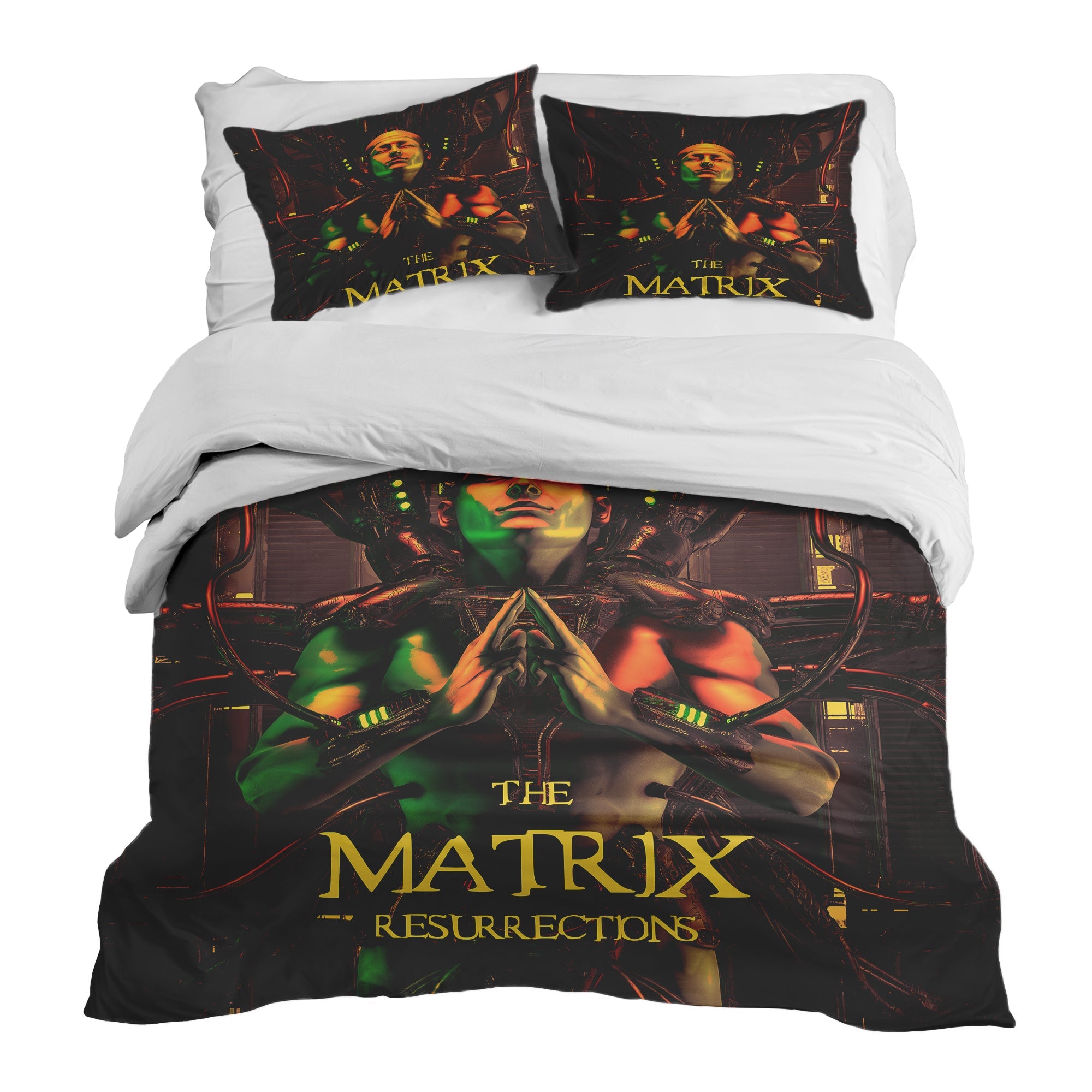 Therapy blankets bedding set brown matrix