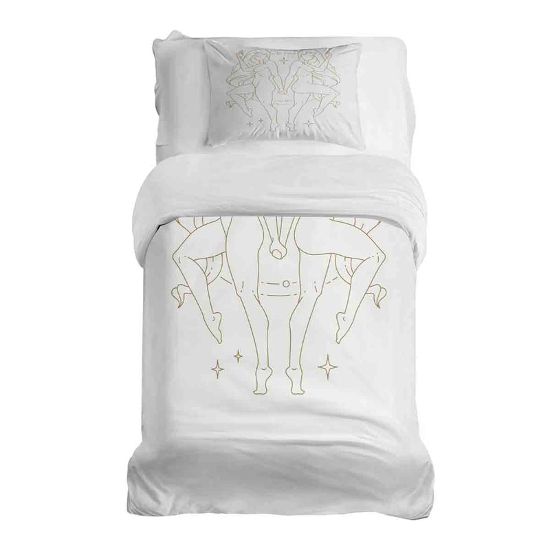 Therapy blanket and bedding set, Gemini constellation.