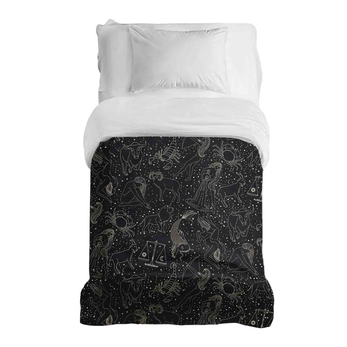 Original therapy blanket - cotton cover black horoscope