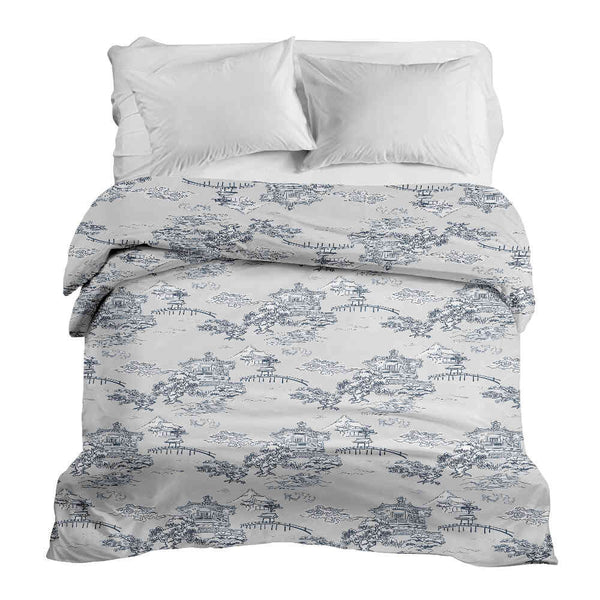 Original therapy blanket - cotton cover gray Great Wall of China