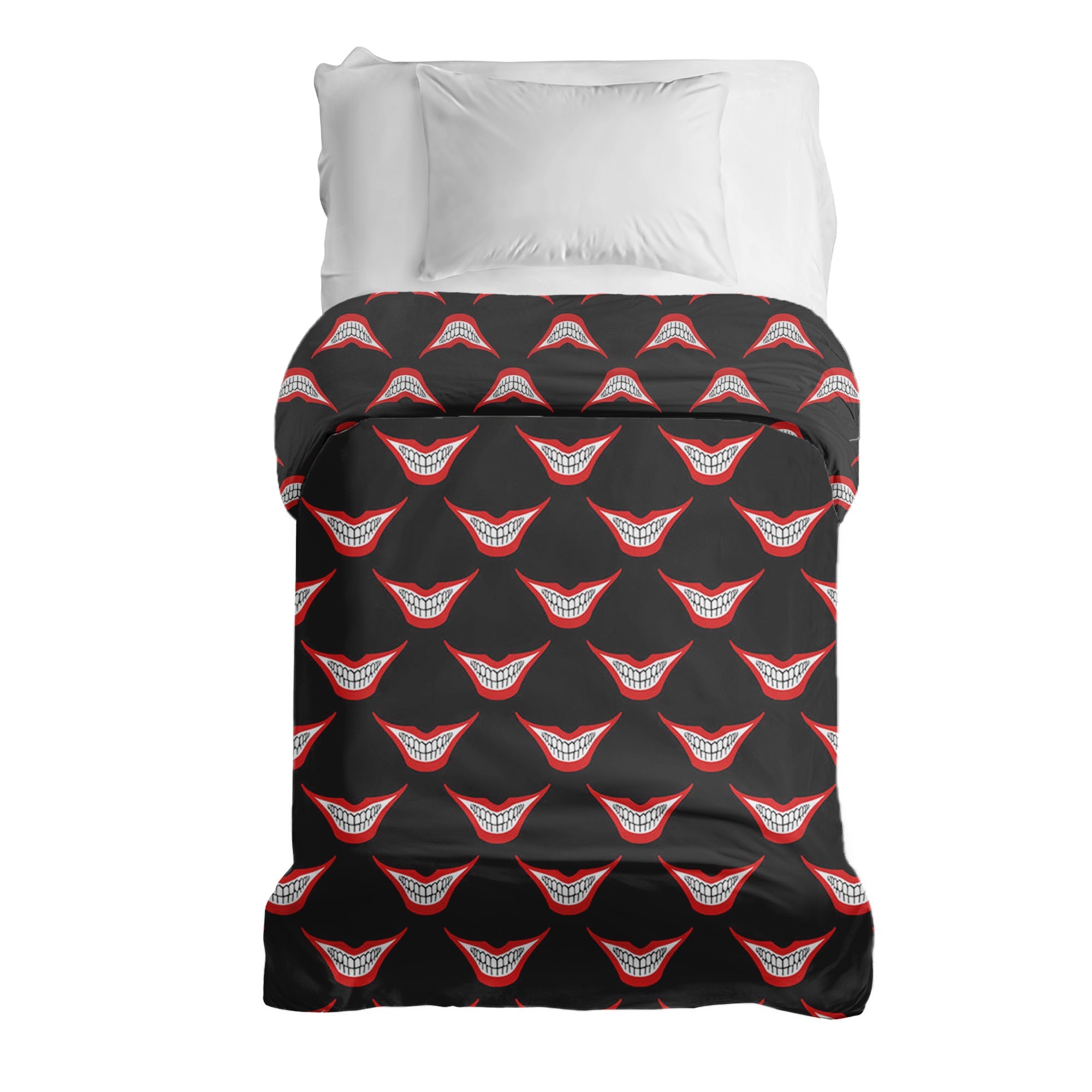 Couverture thérapeutique originale - Housse en coton Bouche souriante