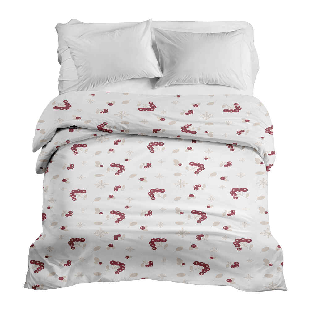 Couverture thérapeutique originale - Housse en coton avec arbuste à baies
