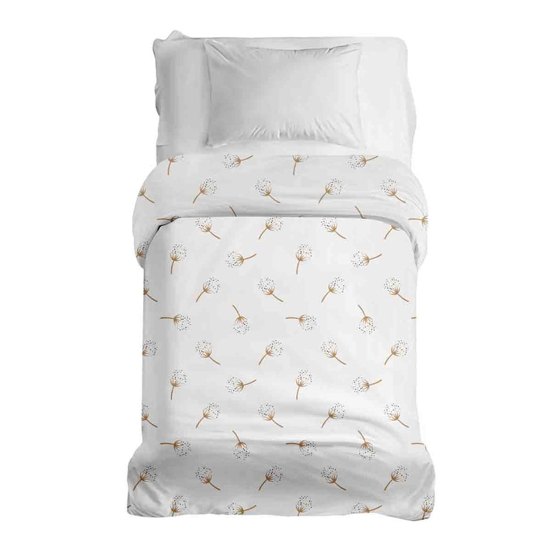 Original therapy blanket - cotton cover white with dandelions