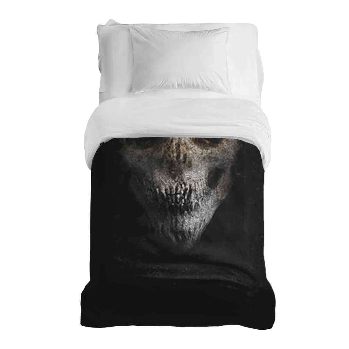 Couverture thérapeutique originale - Housse en coton noire effrayante