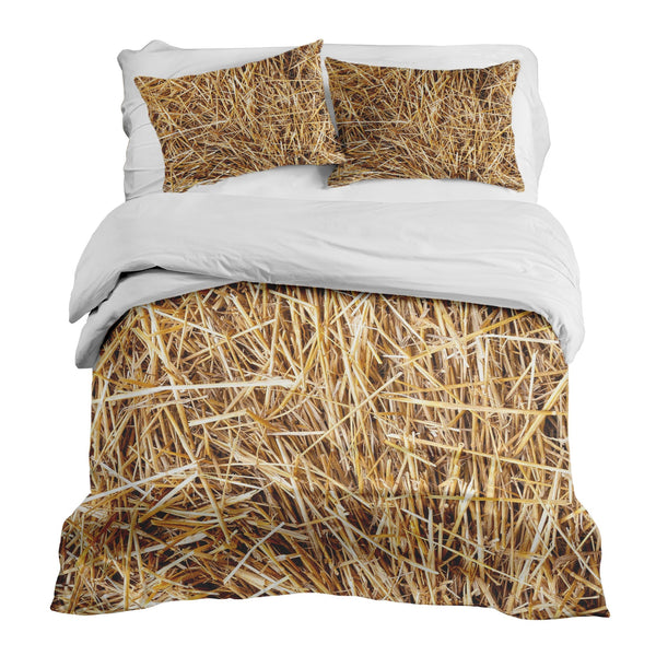 Therapy blanket bedding set with hay
