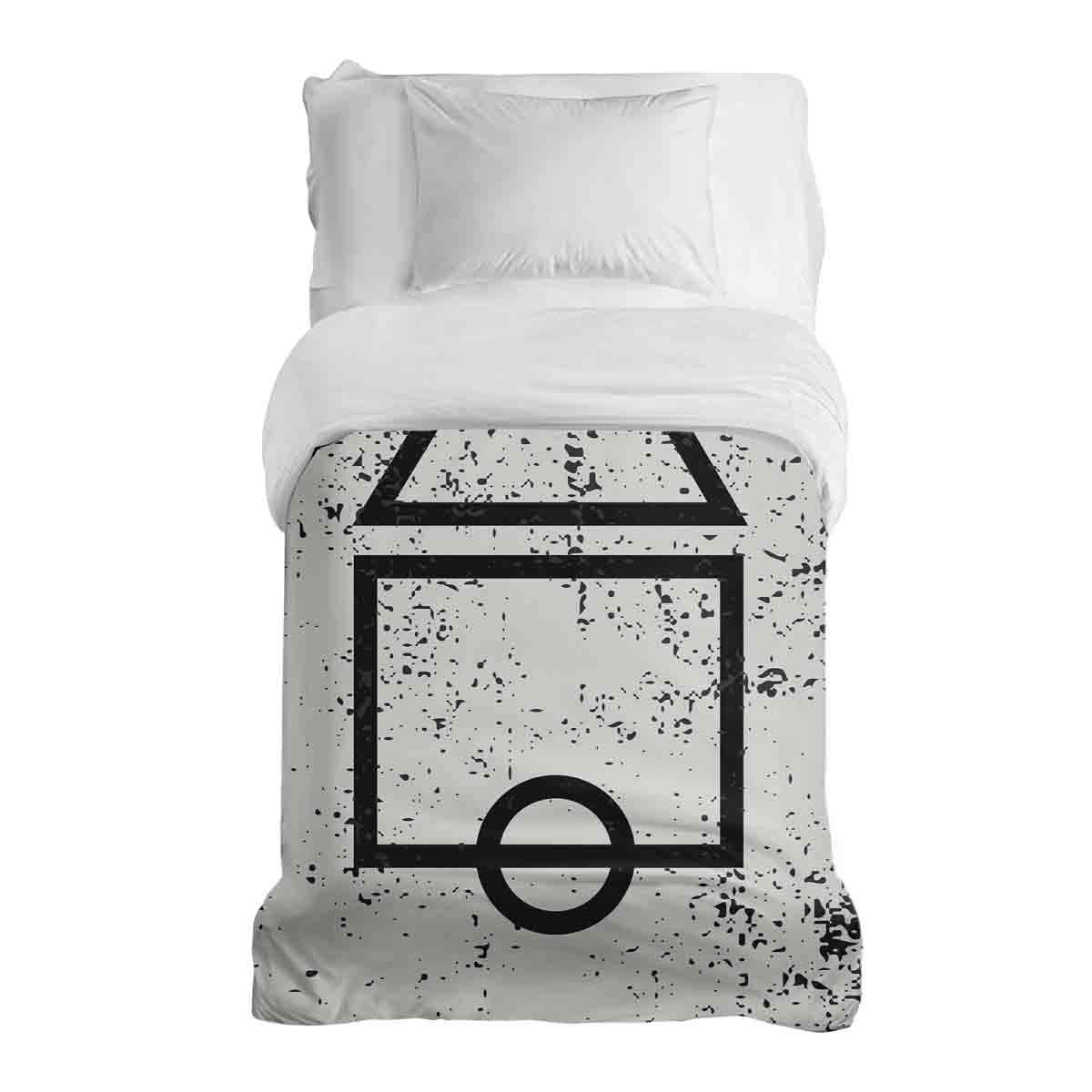 Couverture thérapeutique originale - Housse en coton blanc Formes Dalgona