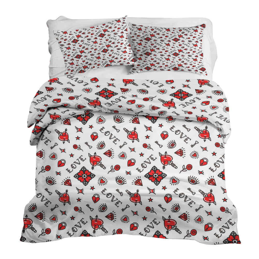 Couette thérapeutique Ensemble de linge de lit Amour mélangé