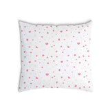 Health pillow with pink hearts and flowers