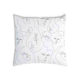 Health pillow woman's face boho