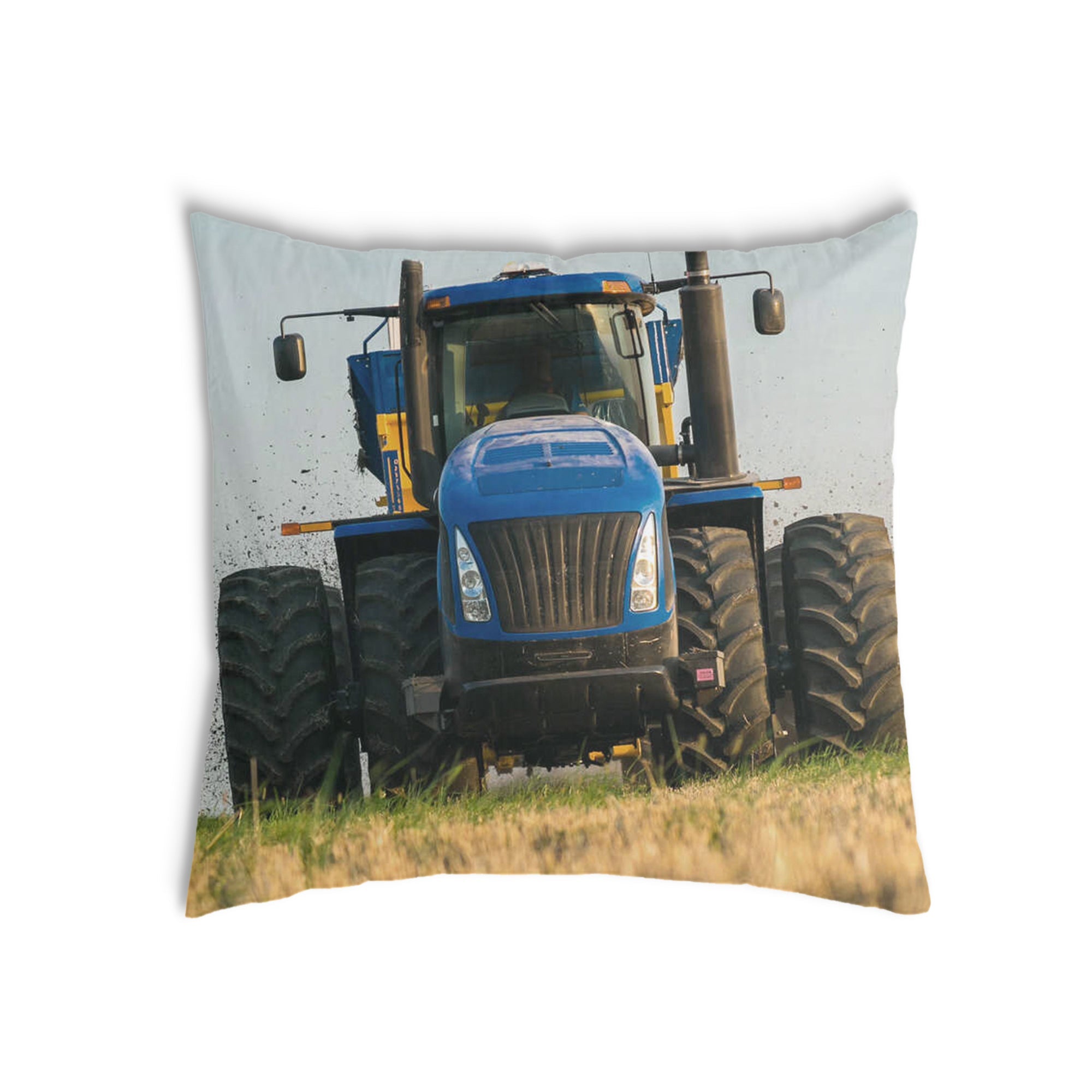 Health pillow tractor in blue