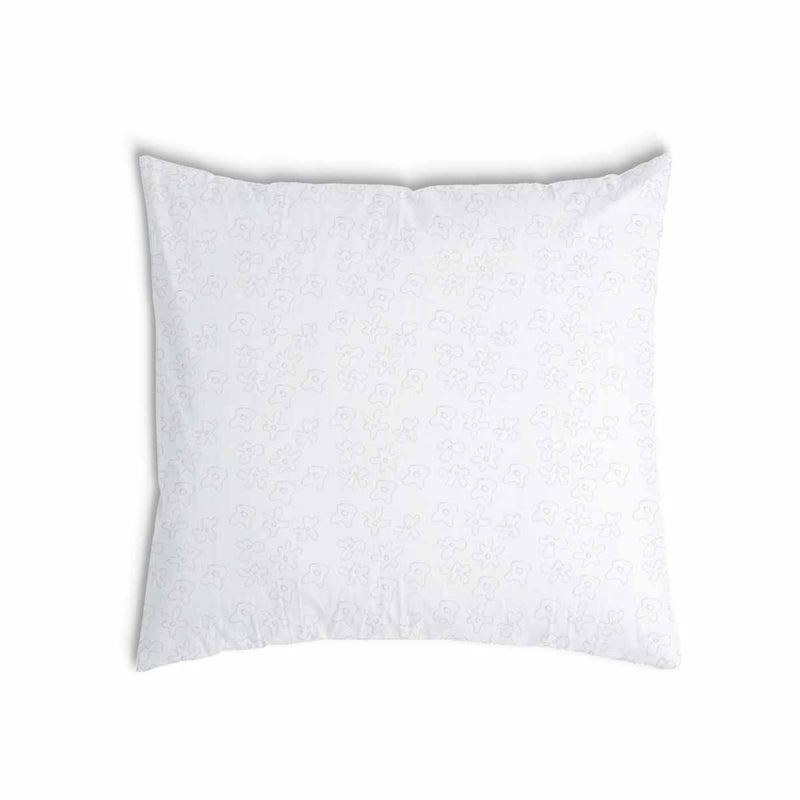 Health pillow white with delicate flowers