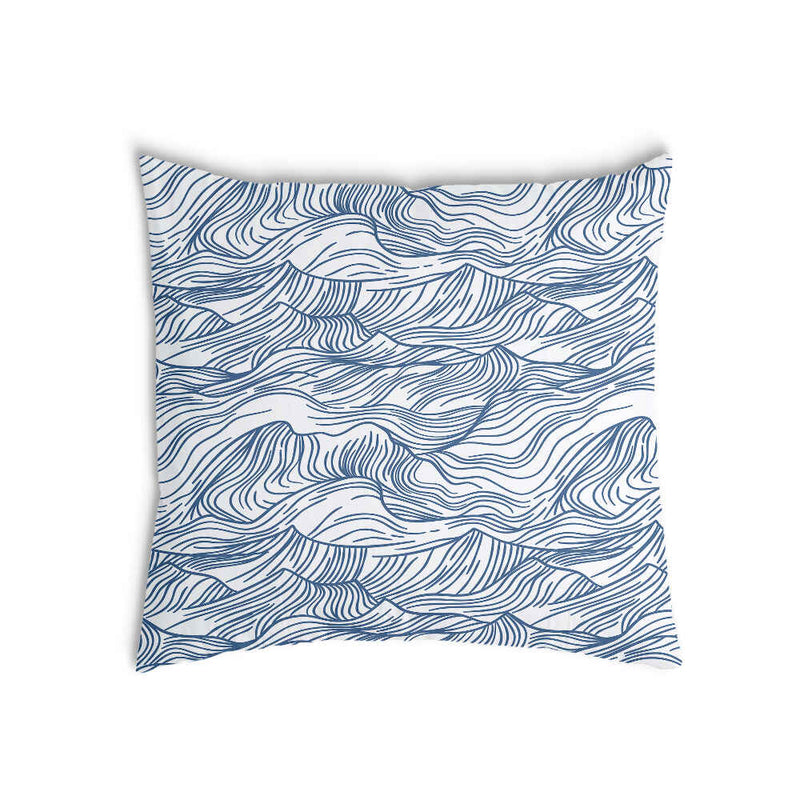 Health pillow waves in blue