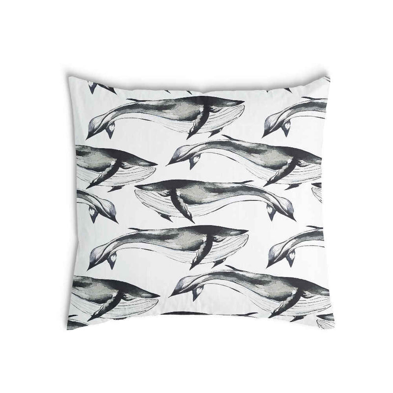 Health pillow black blue whale