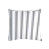 Health pillow white with black stripes