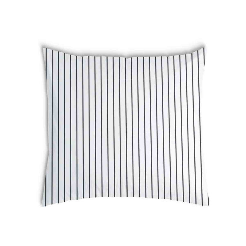 Health pillow white with black stripes