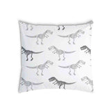 Health pillow white with dinosaur skeleton