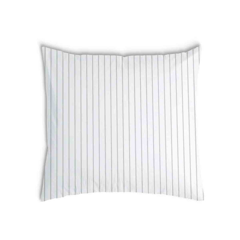 Health pillow with light gray stripes