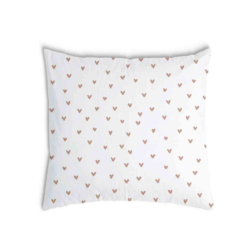 Health Pillow White with Little Hearts