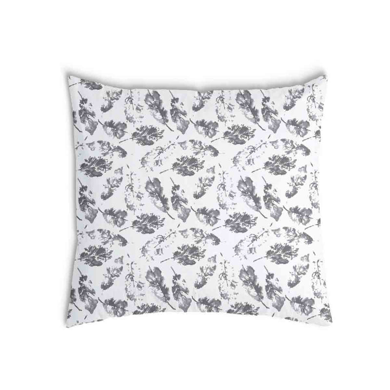 Health pillow white with grey leaves