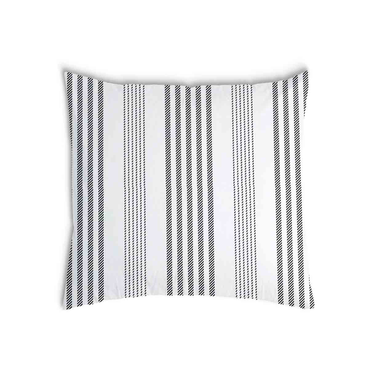 Health pillow gray with thick and thin stripes
