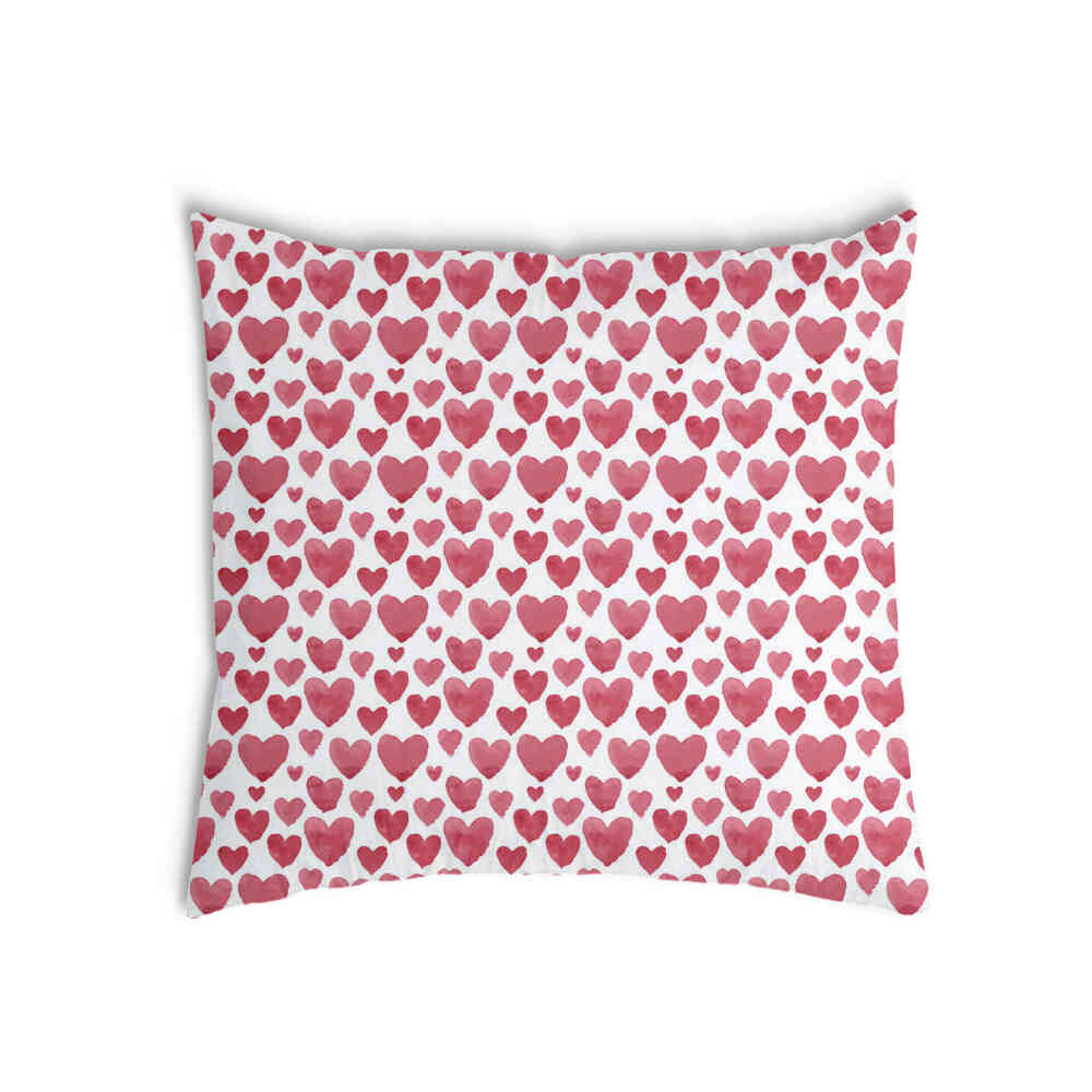 Health Pillow Red Hearts