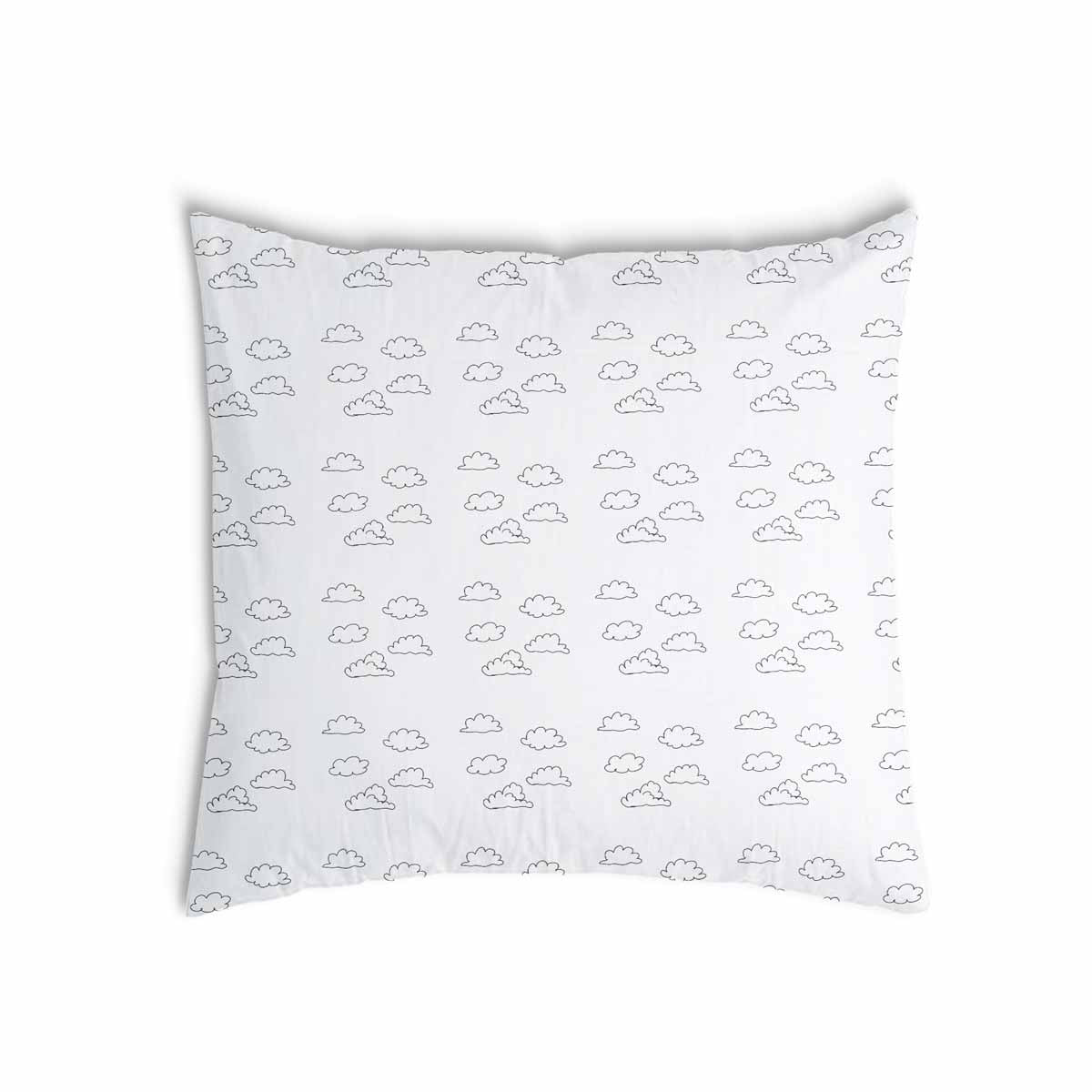 Health Pillow White with Clouds